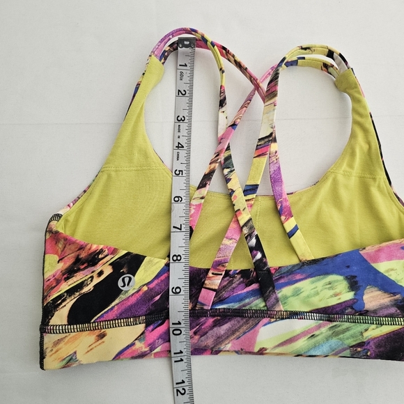 LULULEMON Energy Bra Catalyst Multi Print Medium Support Luxtreme 6 - Picture 10 of 12